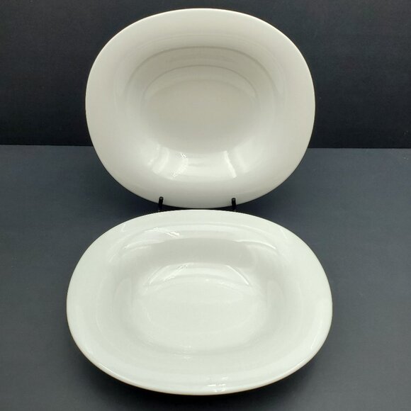 Villeroy & Boch New Cottage Oval Rim Soup Bowls White Serving Bowls - Picture 1 of 4